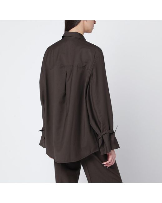 Totême  Black Wool Shirt