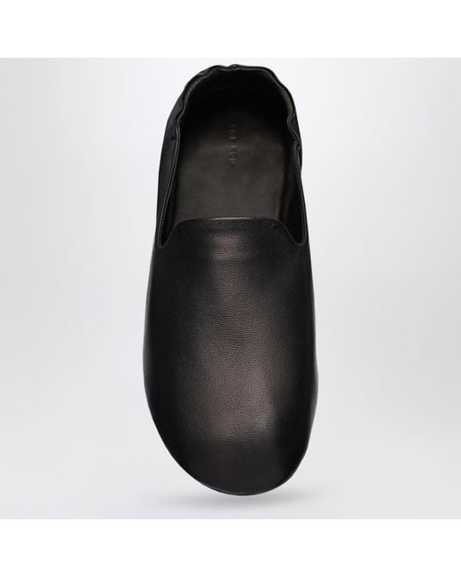 The Row Black Casa Slipper
