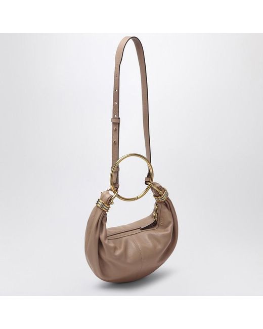 Bracelet hobo bag piccola beige di Chloé in Brown
