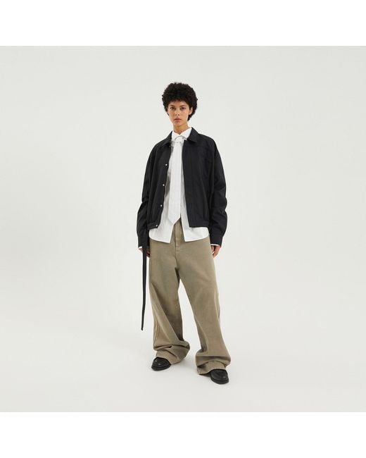 1989 STUDIO Black Dark Short Trench Jacket