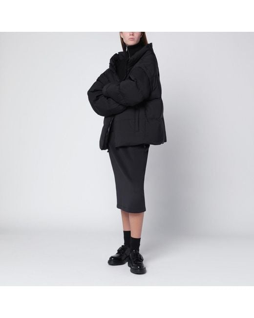 MM6 by Maison Margiela Transformable Padded Black Jacket
