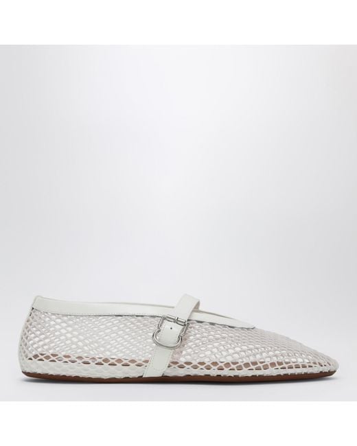 Alaïa White Net Ballerina