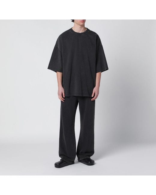 Entire studios Black Washed Boxy T-Shirt for men