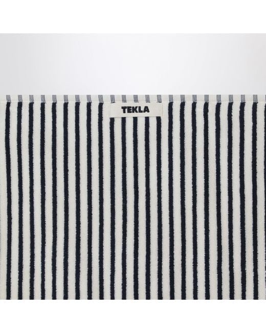 Tekla Black Striped Towel 50X90 for men