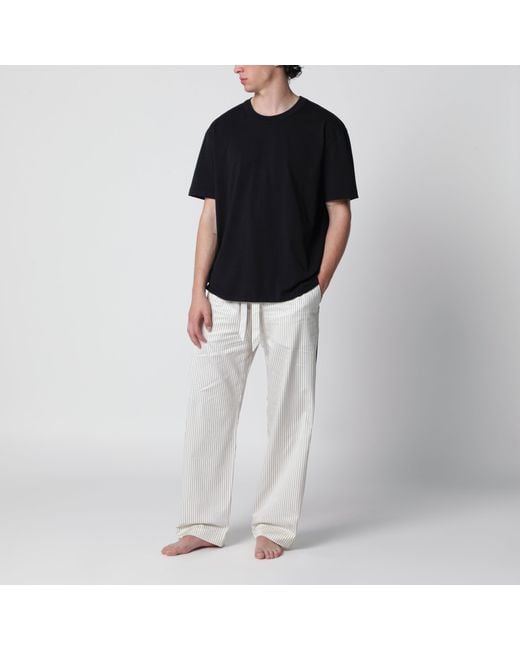 Tekla Black Washed Short-Sleeve T-Shirt for men