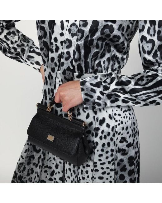 Dolce & Gabbana Black Kleine Schwarze Sicily Handtasche