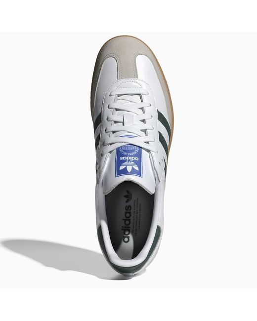 Sneaker bassa samba og bianca/verde di Adidas Originals in White