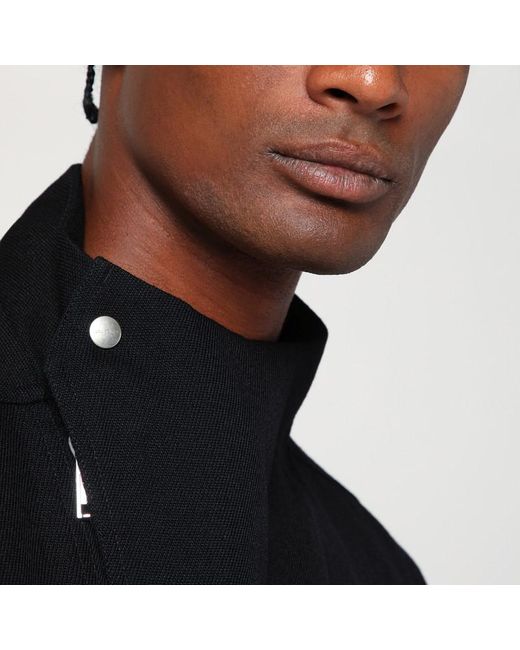 Rick Owens Schwarze Wolljacke Mit Reißverschluss in Black für Herren