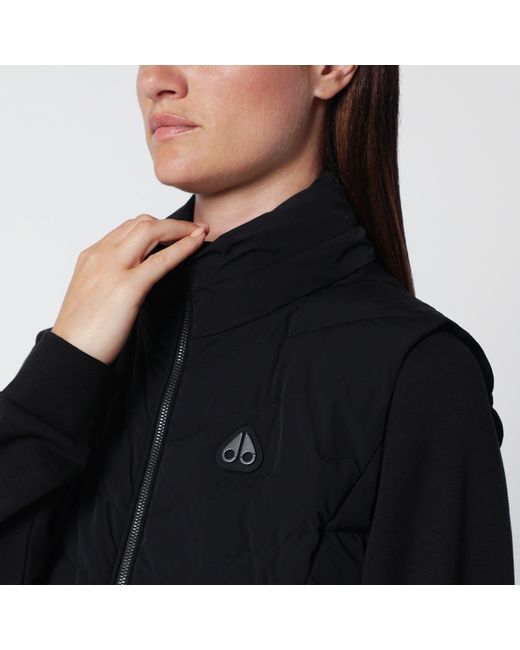 Moose Knuckles Black Elora Nylon Padded Vest