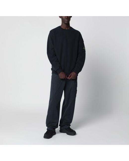 Stone Island Blue Cotton Jogger Pants for men