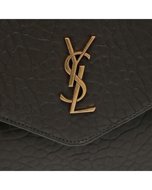 Pochette Envelope Cassandre Xxl Mousse Saint Laurent en coloris Black