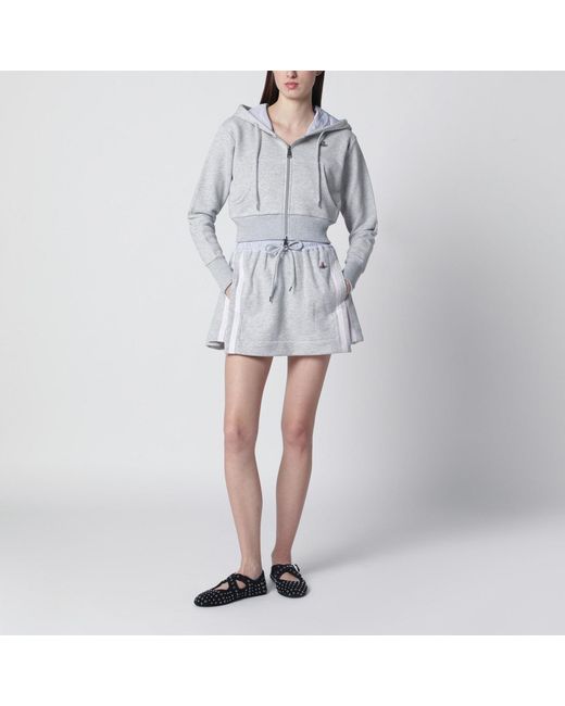 Vivienne Westwood Gray Mini Skirt With Orb Logo