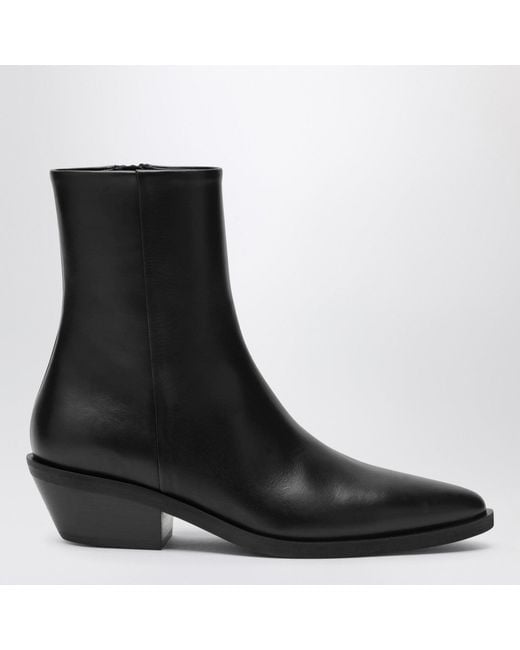 A.Emery Black The Hudson Leather Ankle Boots