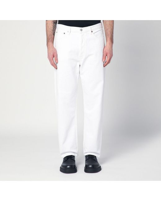Agolde White Jeans In Regenerated Denim for men