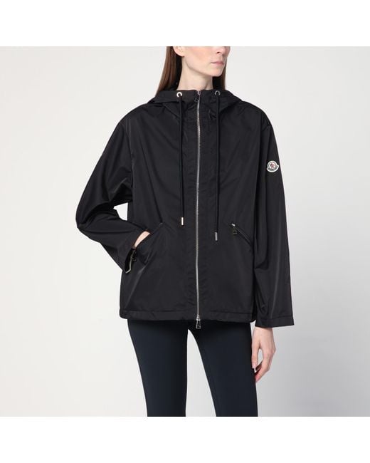 Moncler Black Zip-up Parka