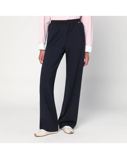 Miu Miu Blue Wool Pants