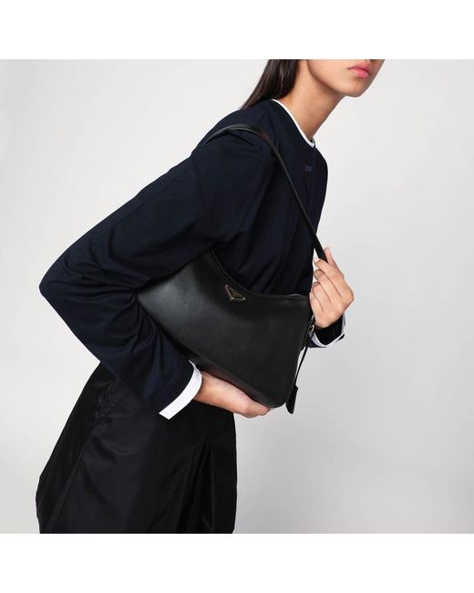 Borsa aimée media nera in pelle di Prada in Black