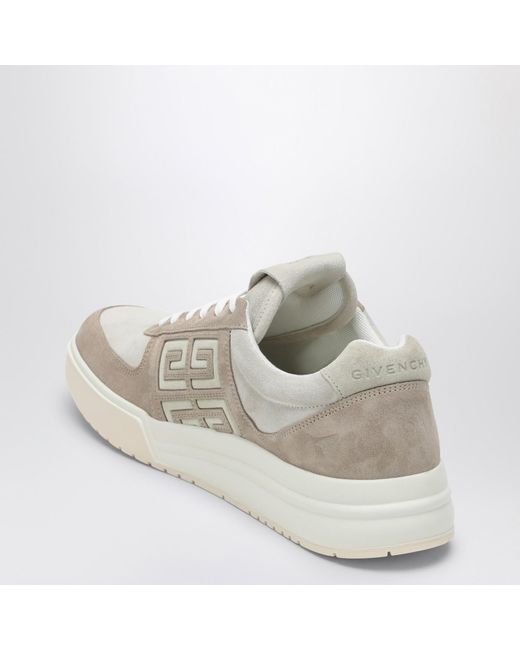 Givenchy White Chic Suede Lace-Up Sneakers For