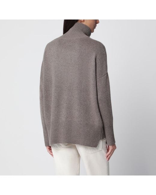 Lisa Yang Gray Turtleneck Sweater Heidi