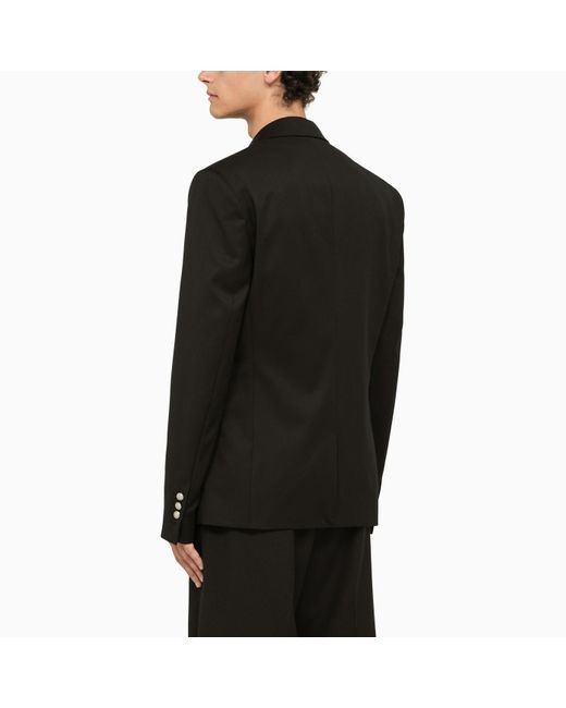 Balmain Black Single-Breasted Jacket In for men