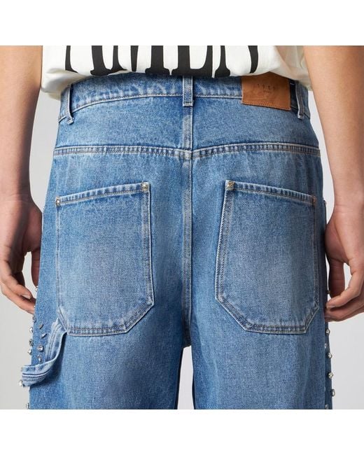 1989 STUDIO Blue Over Denim Pants Crystals for men