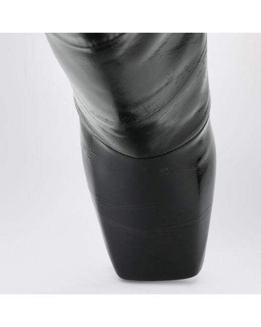 Givenchy Black Sliced Square Tape Ankle Boots