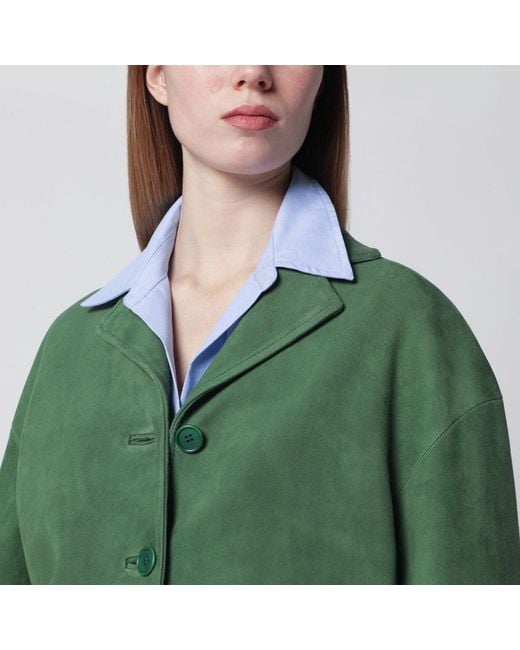 Salvatore Santoro Green Suede Jacket