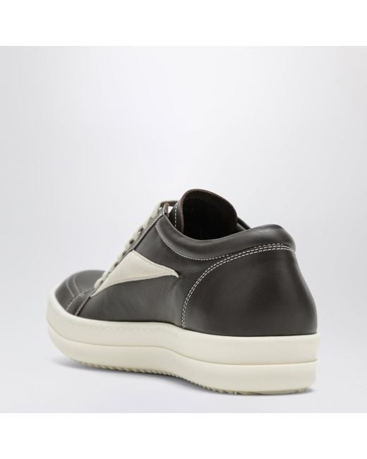 Rick Owens Gray Dust/Milk Vintage Sneakers for men