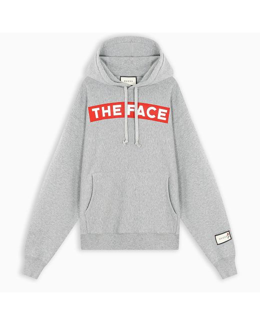 Gucci Gray The Face Sweatshirt for men