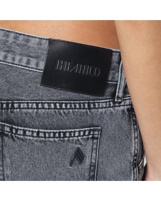 The Attico Blue Minirock Aus Denim