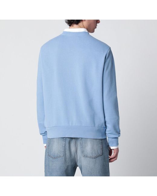 Polo Ralph Lauren Blue Cotton Crew-Neck Sweatshirt for men
