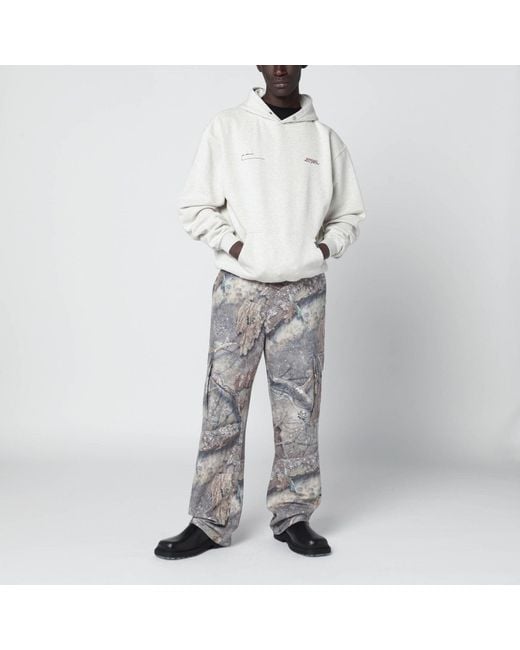 Represent Gray Realtree Camo Cargo Trousers for men