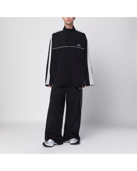 Balenciaga Schwarze Trainingsjacke Aus Funktionsstoff in Black für Herren