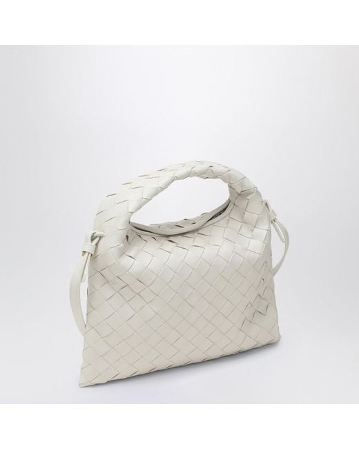 Bottega Veneta White Mini Hop Crossbody Bag
