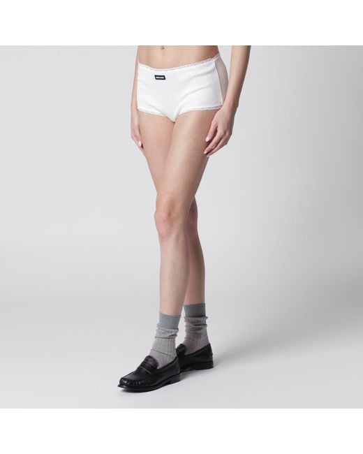 Miu Miu Gray Cotton Culottes