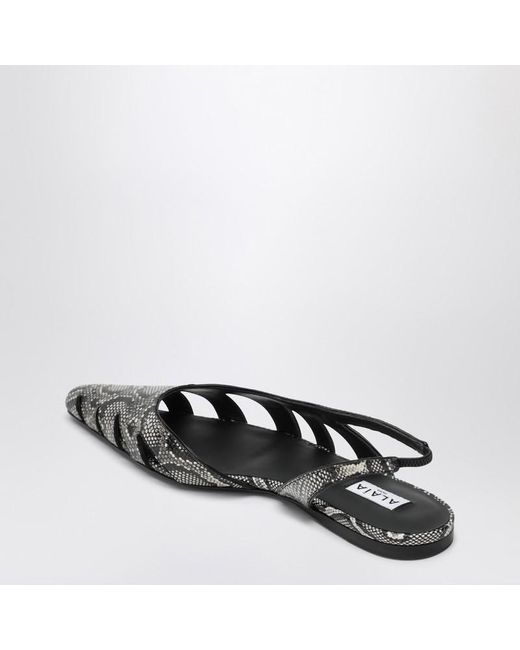Alaïa Black Slingback Ballerinas