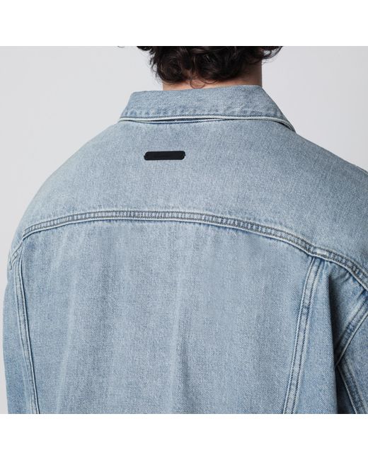 Fear Of God Blue Light Vintage-Effect Denim Jacket for men