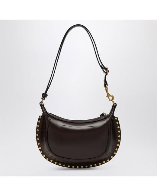 Isabel Marant Black Braune Schultertasche Oskan Moon