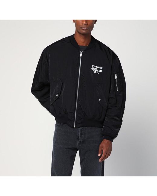 Enfants Riches Deprimes Black Enfants Video Bomber Jacket With Zip for men