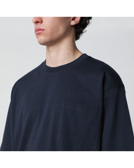 Dries Van Noten Blue Cotton Tshirt for men