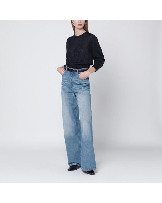 Chloé Blue Alpaca-Blend Sweater