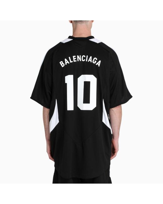 Balenciaga Soccer T-shirt in Black for Men | Lyst