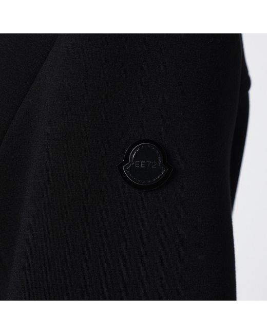 Moncler x Edward Enninful Black Sweatshirt With Asymmetric Hem