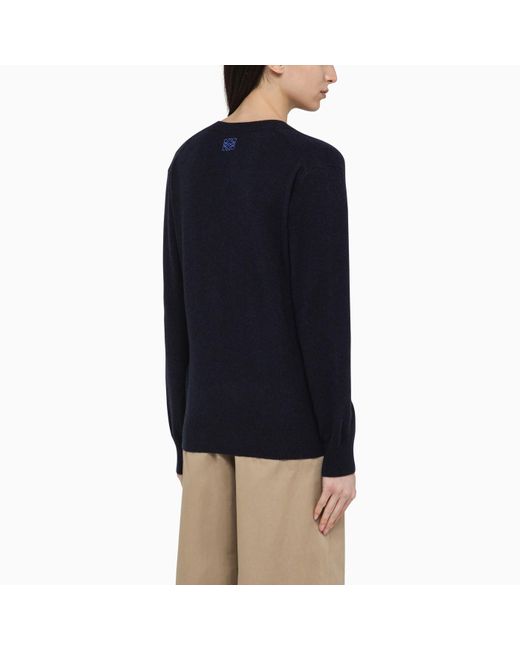 Loewe Blue Navy Cashmere Sweater