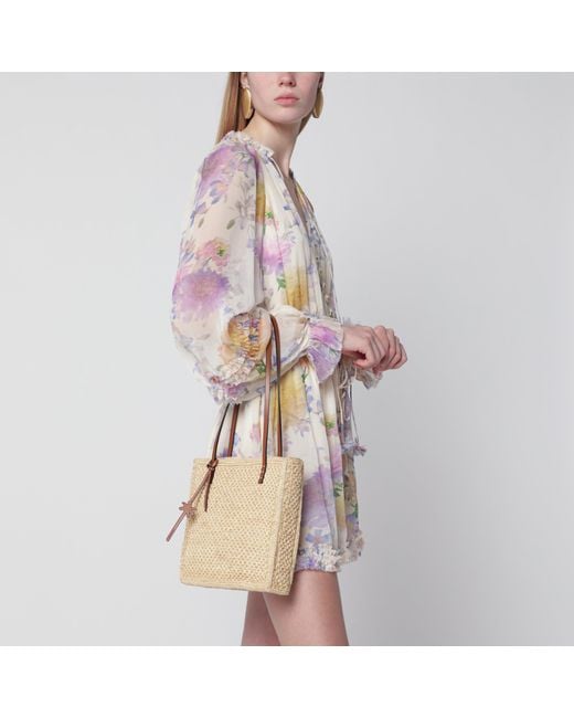 Manebí Metallic Raffia Tote Bag