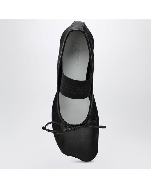 MM6 by Maison Margiela Black Numeric Anatomic Ballerina Flats