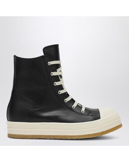 Rick Owens Black Milk Creep Sneakers for men