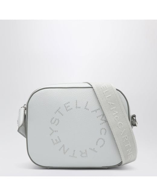 Stella McCartney Gray Pearl Camera Bag With Logo And Shoulder Strap