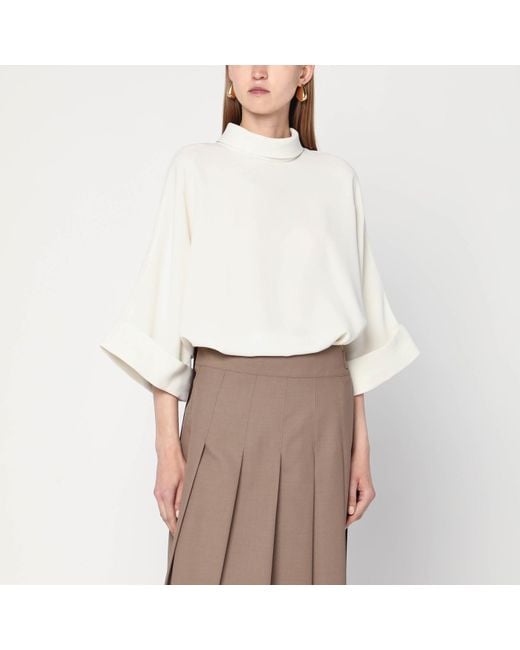 MKDT STUDIO White Ivory Bailee Blouse
