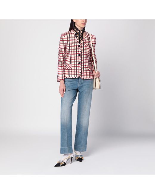 Valentino Blue Faded-Effect Jeans